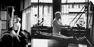 Joseph Pilates on cadillac