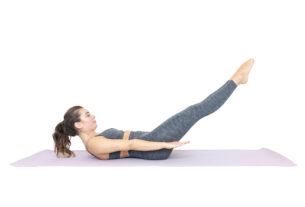 woman doing Pilates hundreds